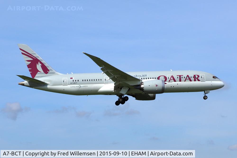 A7-BCT, 2015 Boeing 787-8 Dreamliner Dreamliner C/N 38338, QATAR