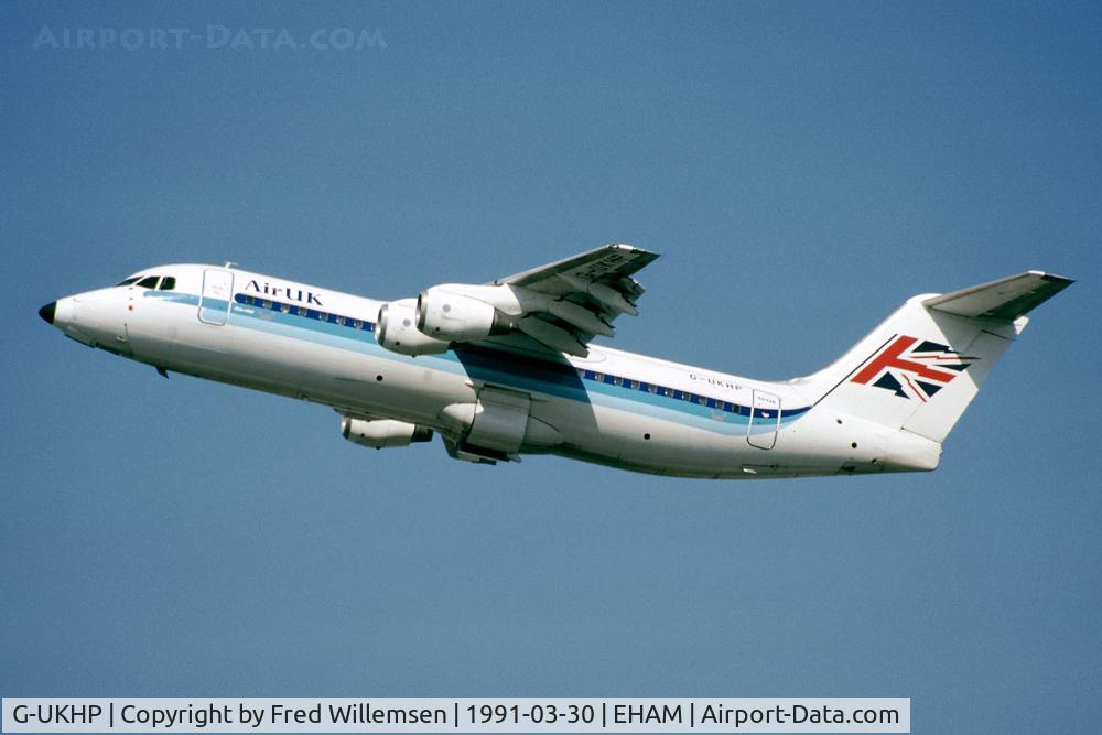 G-UKHP, 1989 British Aerospace BAe.146-300 C/N E3123, AirUK