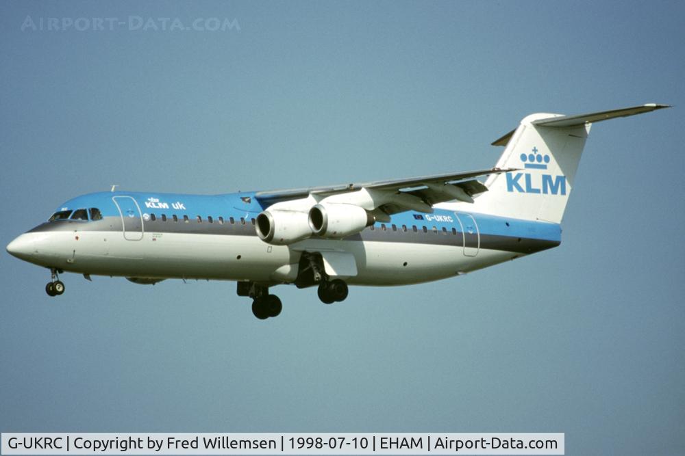 G-UKRC, 1990 British Aerospace BAe.146-300 C/N E3158, AirUK-KLMuk