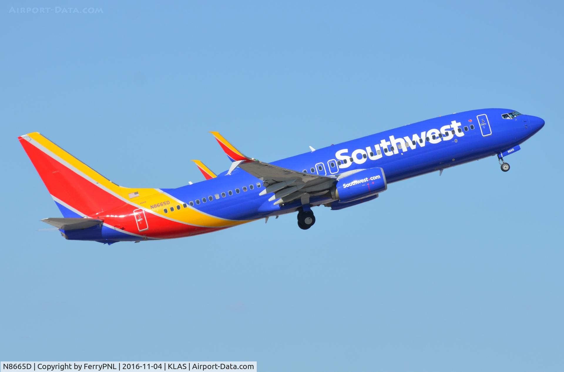 N8665D, 2015 Boeing 737-8H4 C/N 36652, Southwest B738