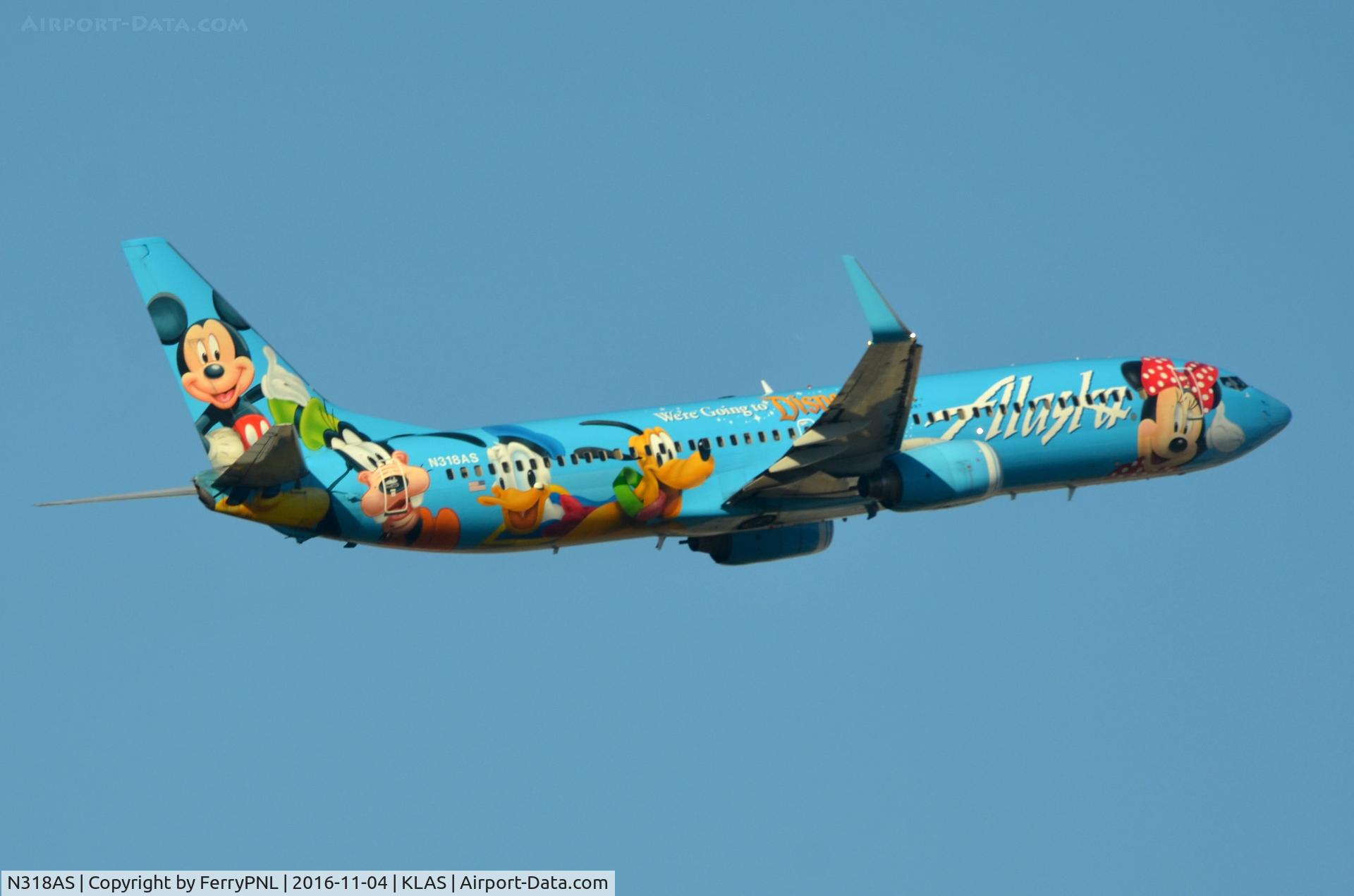 N318AS, 2003 Boeing 737-990 C/N 30018, Colourful Alaska B739