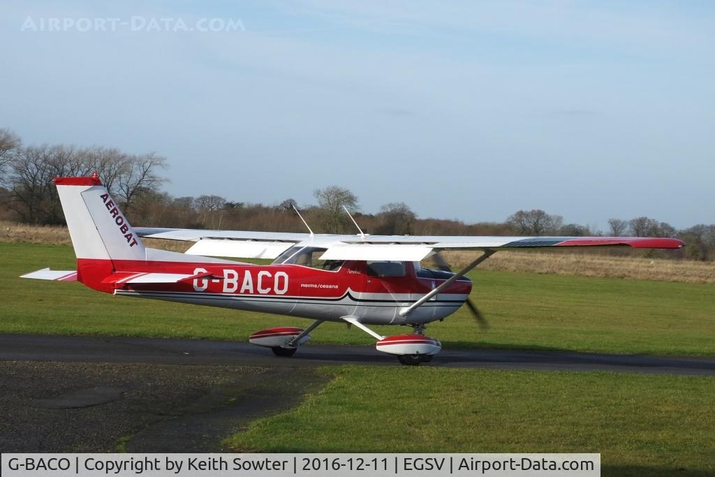 G-BACO, 1972 Reims FRA150L Aerobat C/N 0163, Taxying for departure