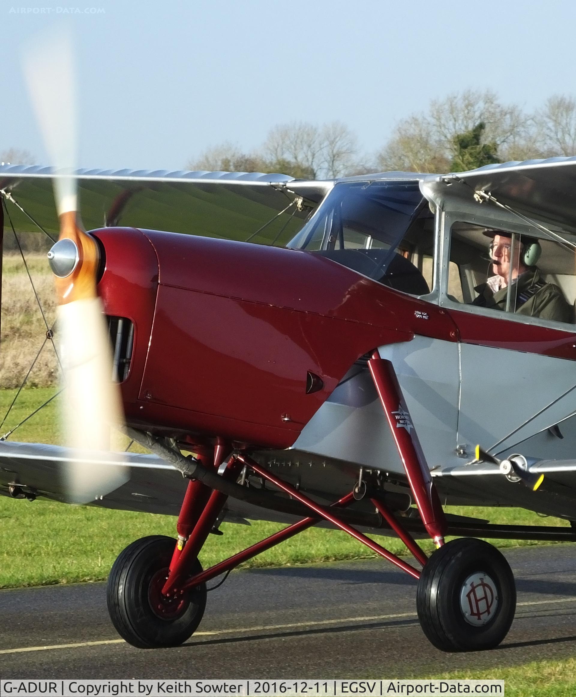 G-ADUR, 1936 De Havilland DH.87B Hornet Moth C/N 8085, Front end close up