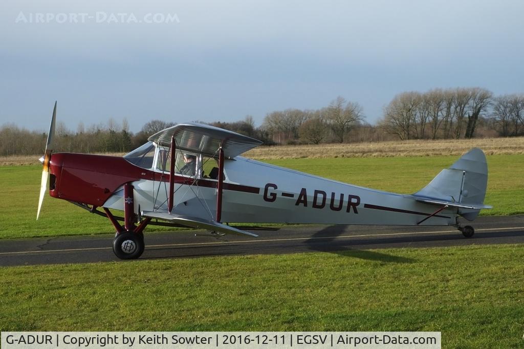 G-ADUR, 1936 De Havilland DH.87B Hornet Moth C/N 8085, Taxying in