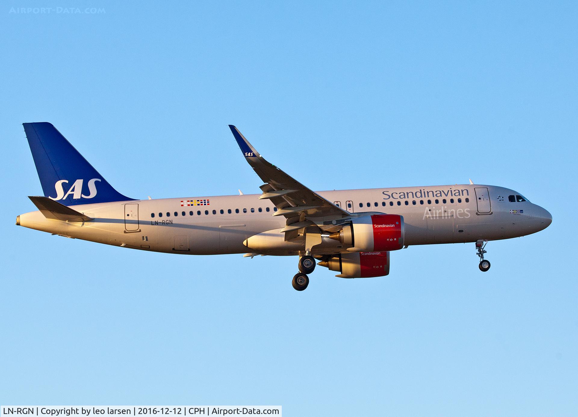 LN-RGN, 2016 Airbus A320-251N C/N 7341, Copenhagen 12.12.16