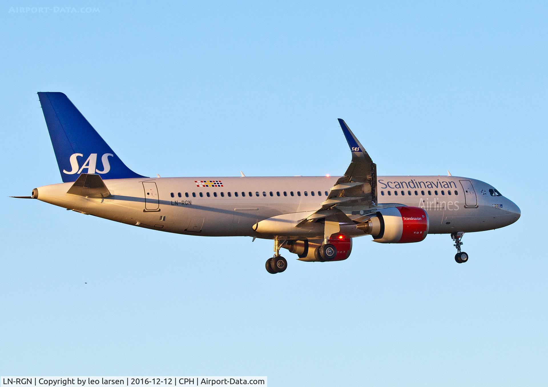 LN-RGN, 2016 Airbus A320-251N C/N 7341, Copenhagen 12.12.16