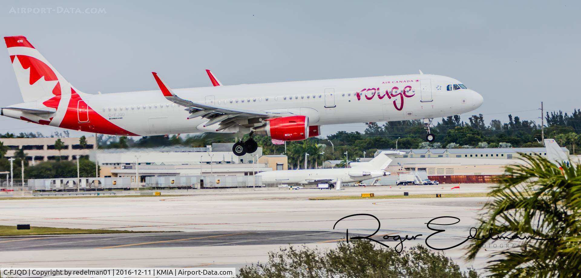 C-FJQD, 2015 Airbus A321-211 C/N 6884, Taken @ KMIA