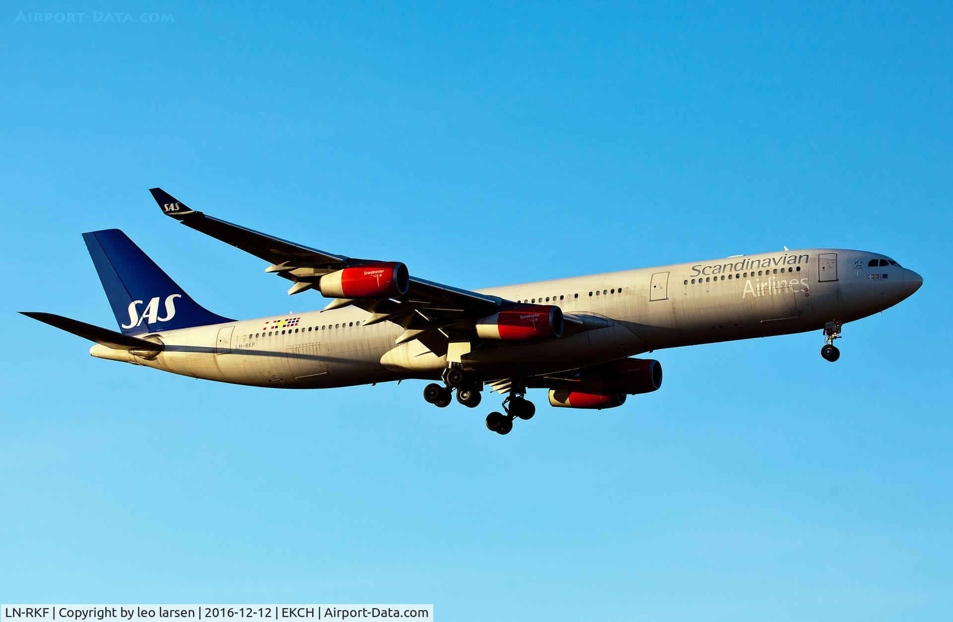 LN-RKF, 2001 Airbus A340-313X C/N 413, Copenhagen 12.12.16