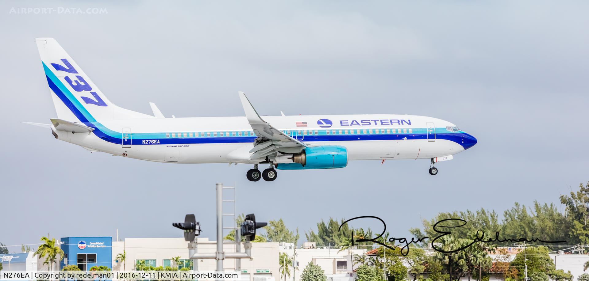 N276EA, 2006 Boeing 737-8AL C/N 35070, Taken @ KMIA