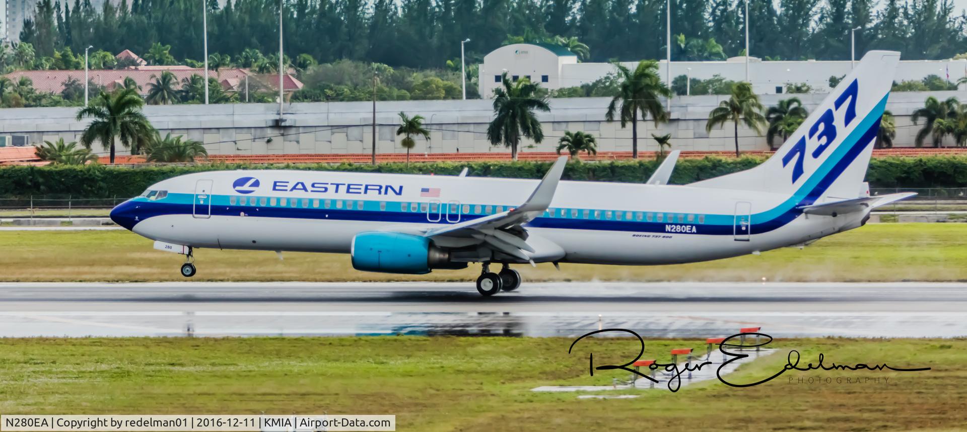 N280EA, 2007 Boeing 737-85P C/N 33982, Taken @ KMIA