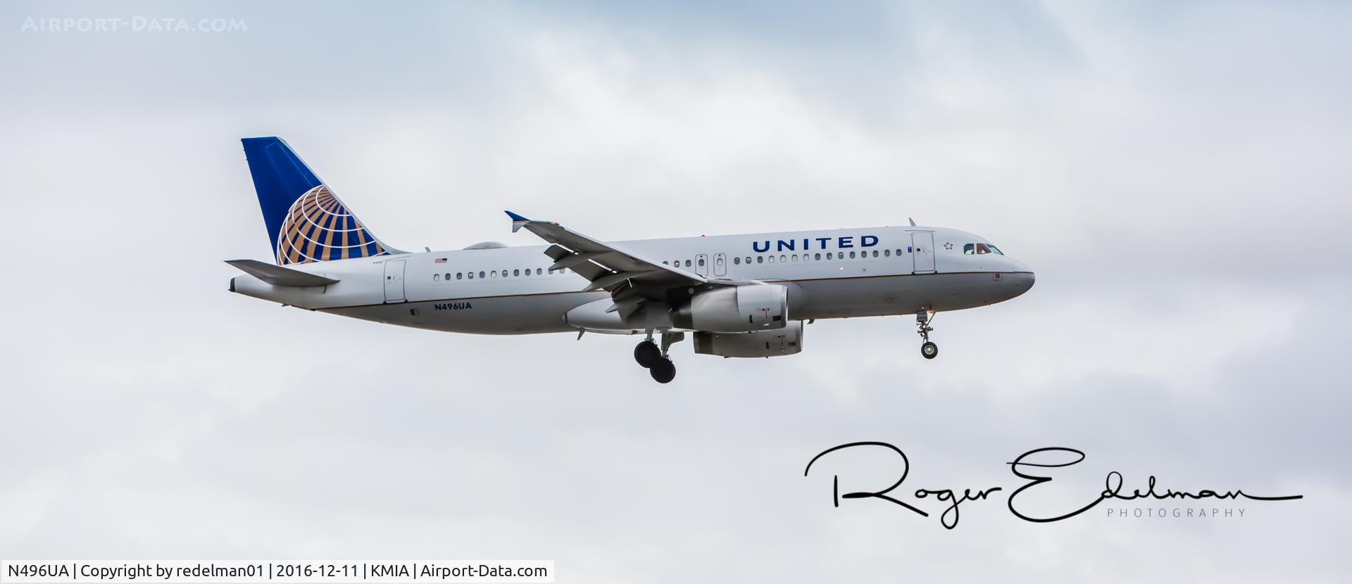 N496UA, 2002 Airbus A320-232 C/N 1845, Taken @ KMIA