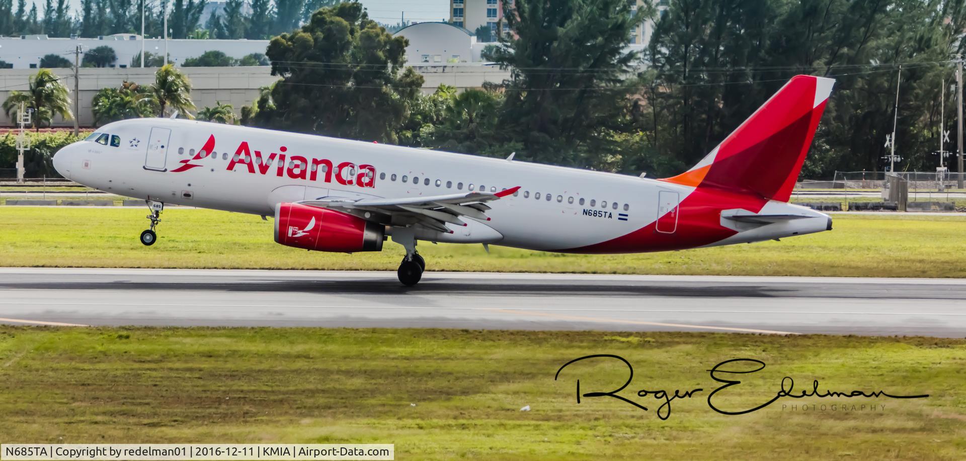 N685TA, 2012 Airbus A320-233 C/N 5068, Taken @ KMIA