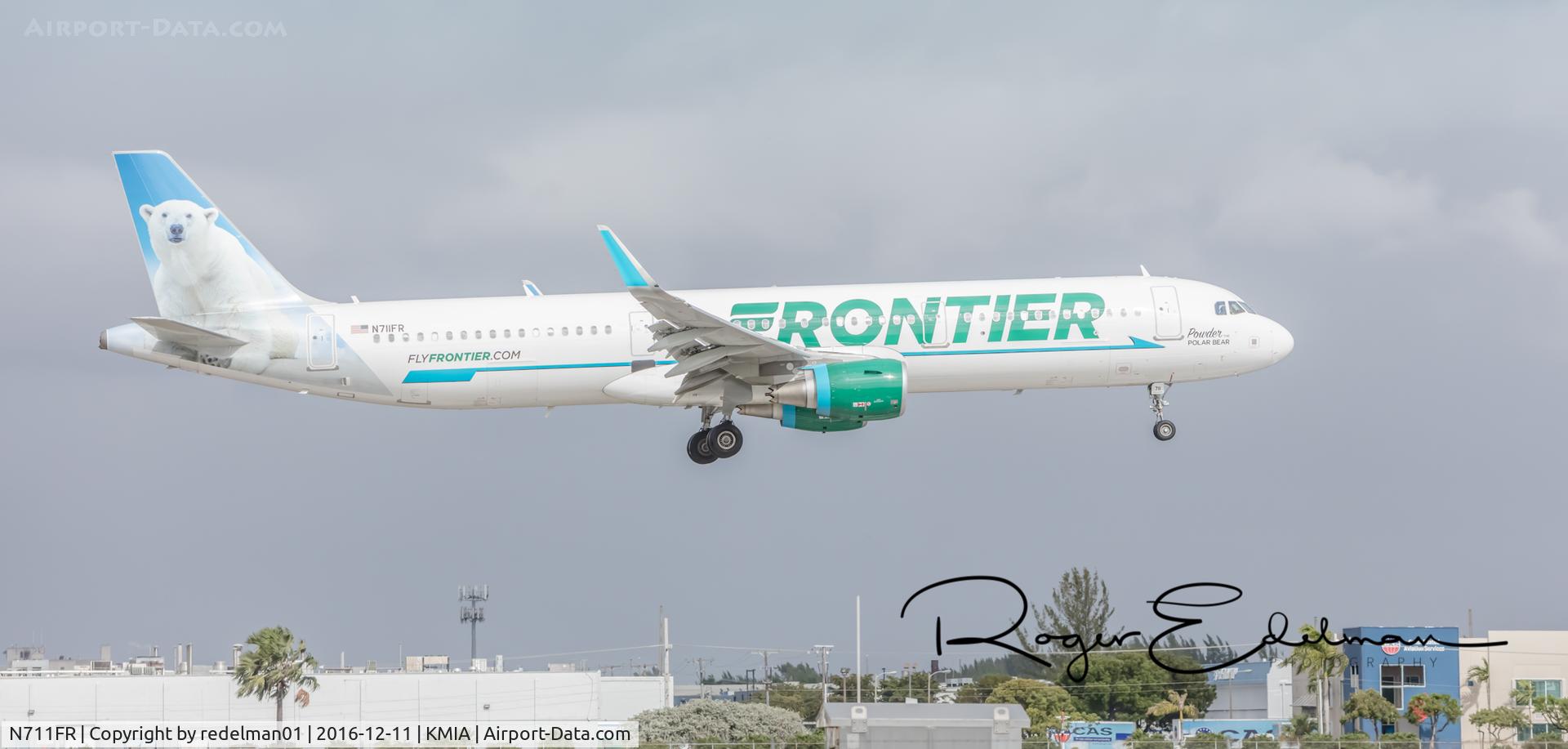 N711FR, 2016 Airbus A321-211 C/N 7184, Taken @ KMIA