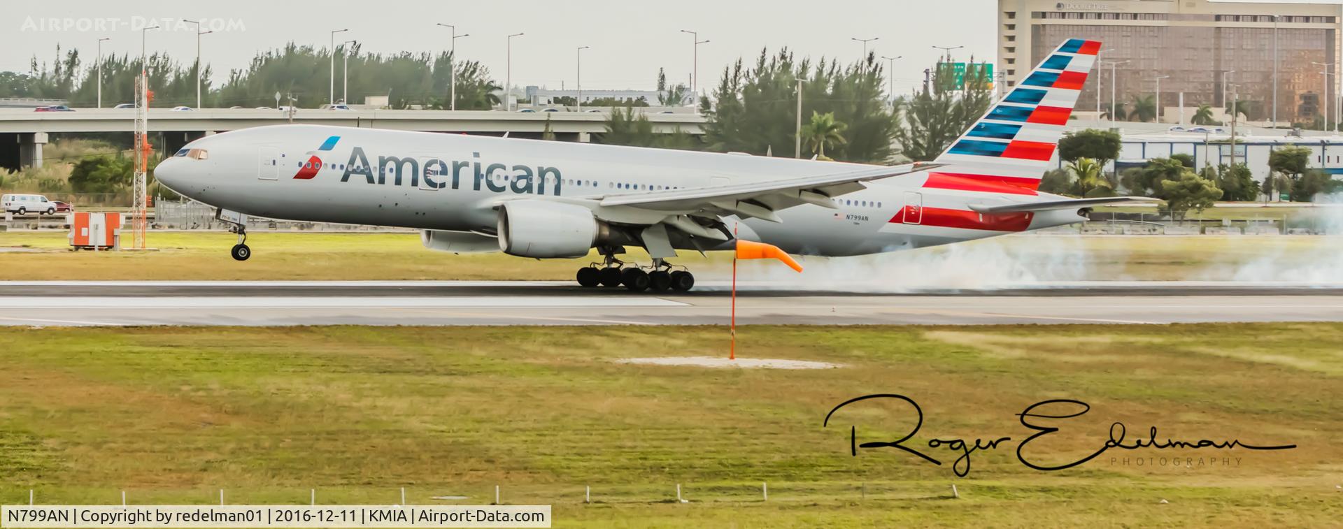 N799AN, 2001 Boeing 777-223 C/N 30258, Taken @ KMIA