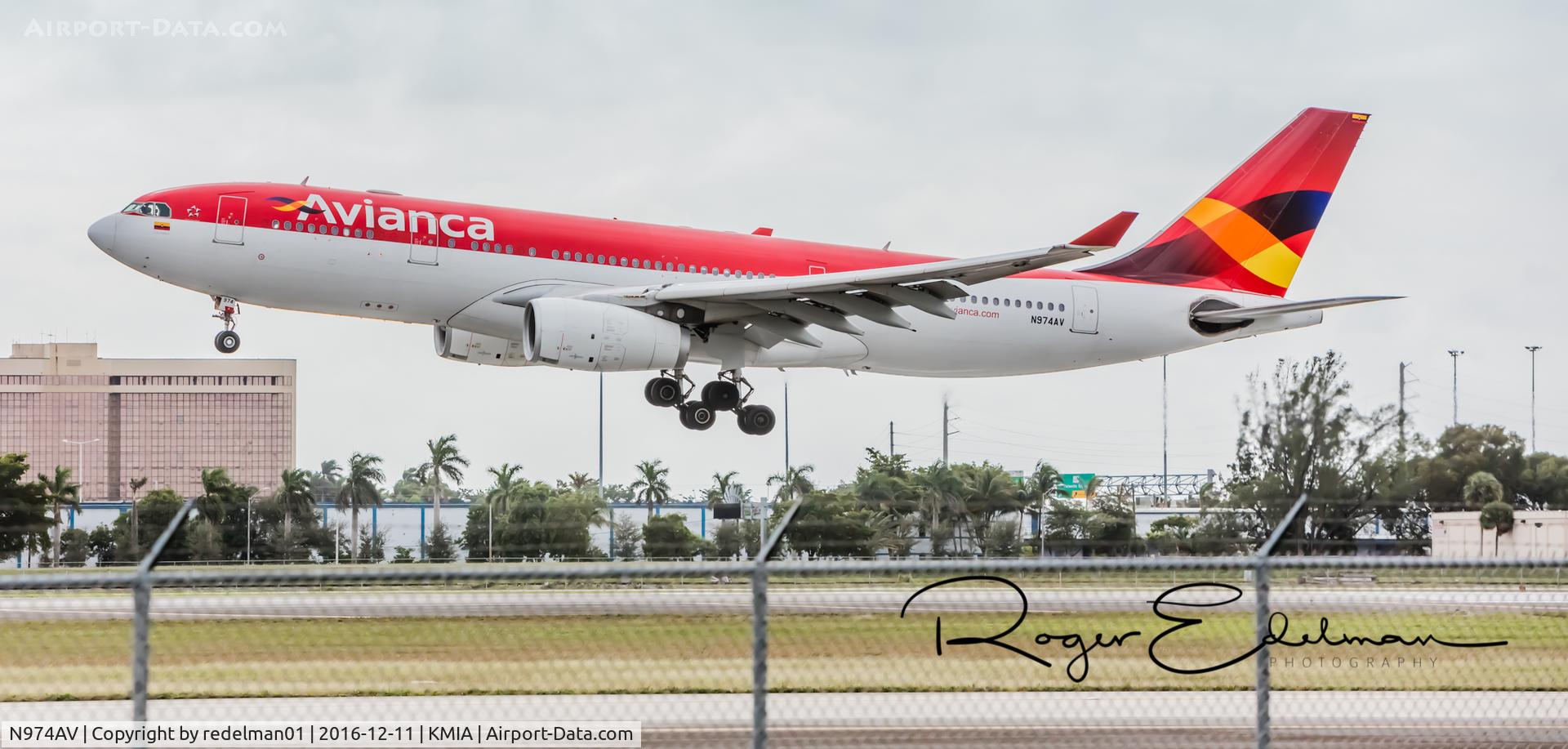 N974AV, 2011 Airbus A330-243 C/N 1208, Taken @ KMIA