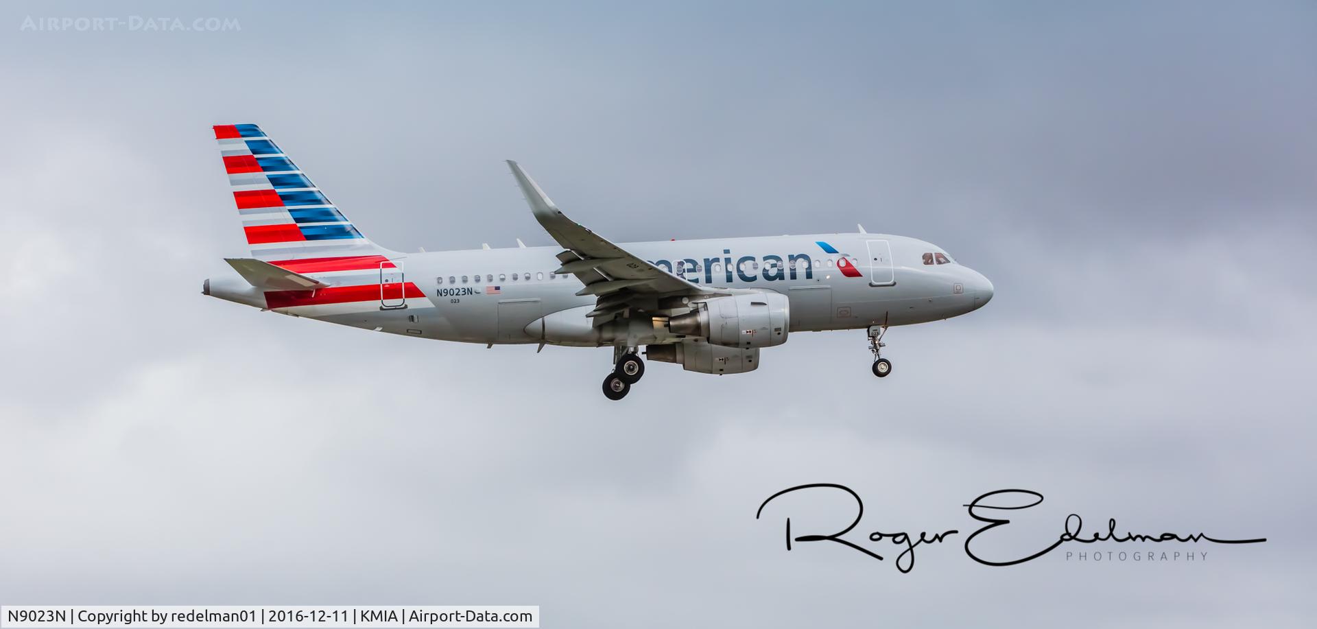 N9023N, 2014 Airbus A319-115 C/N 6349, Taken @ KMIA