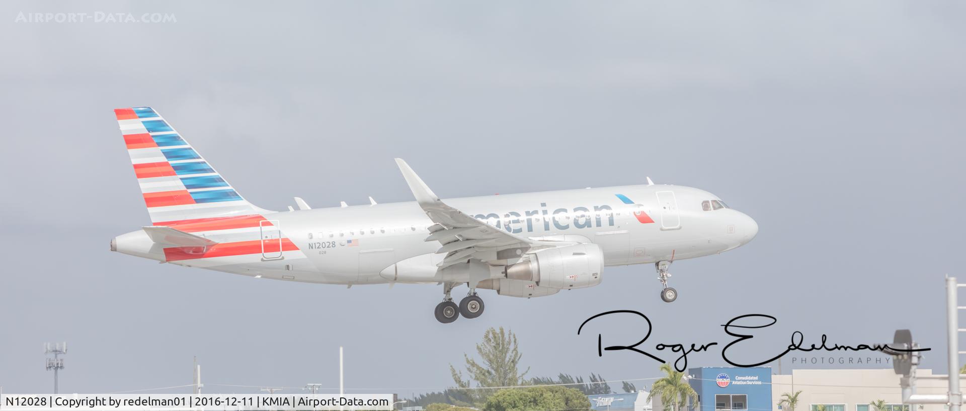 N12028, 2015 Airbus A319-115 C/N 6456, Taken @ KMIA