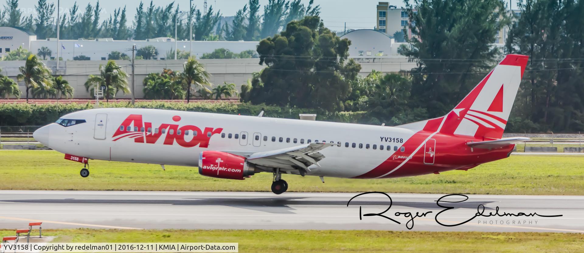 YV3158, 1989 Boeing 737-4B7 C/N 23984, Taken @ KMIA