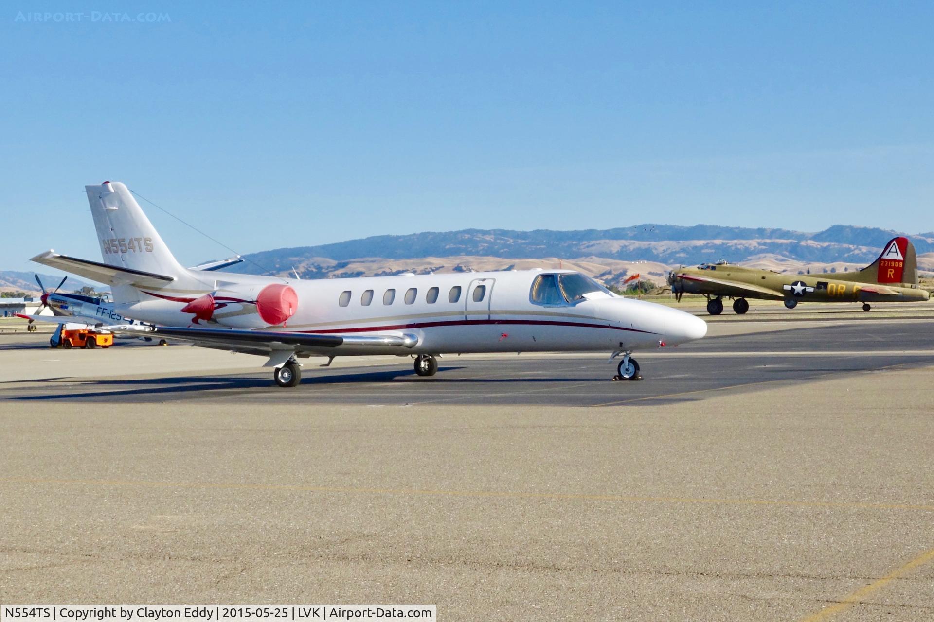 N554TS, Cessna Citation C/N 22222, Livermore Airport 2015