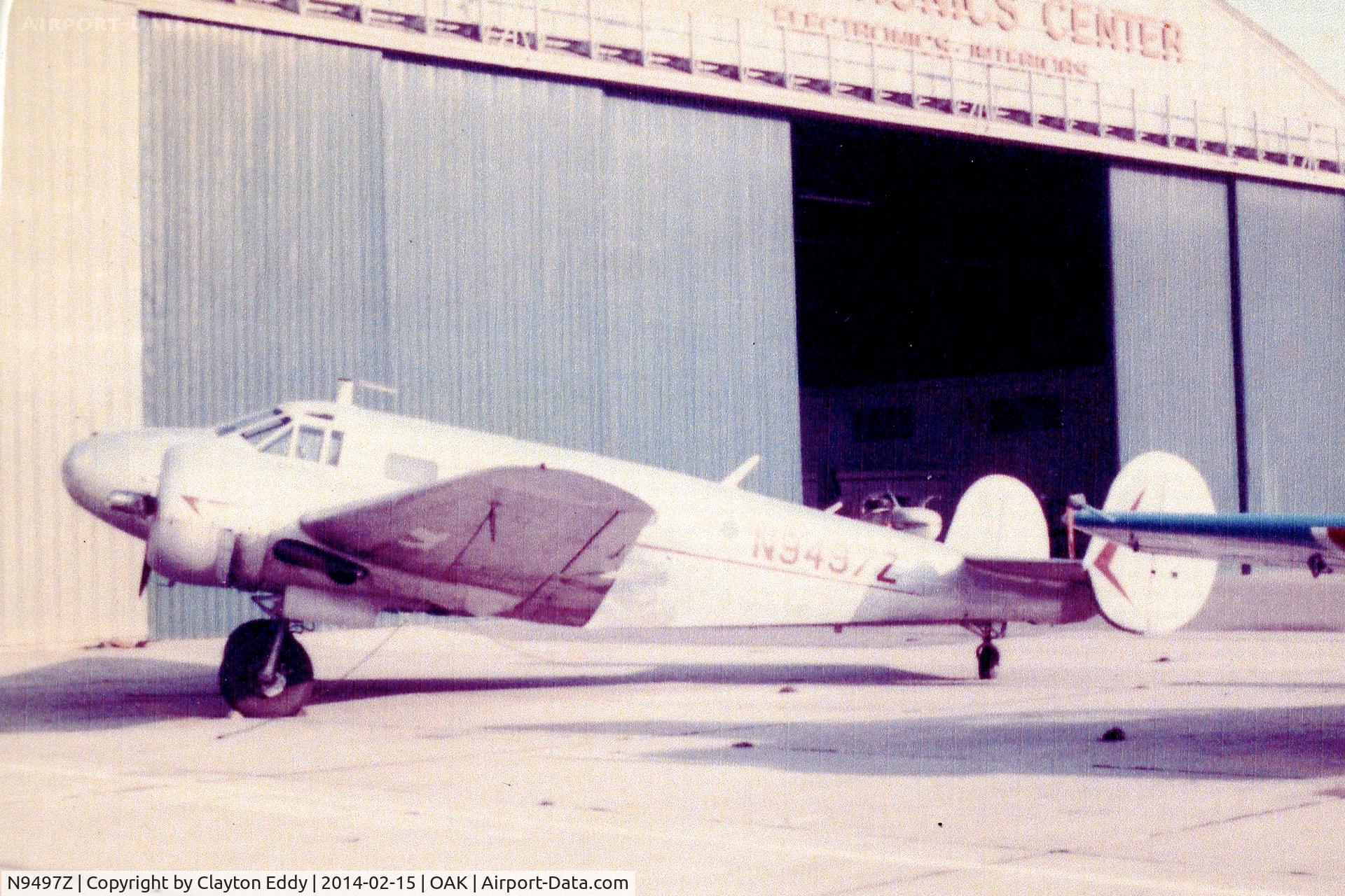 N9497Z, Beechcraft C-45H Expeditor C/N AF390, Oakland Airport 1970's