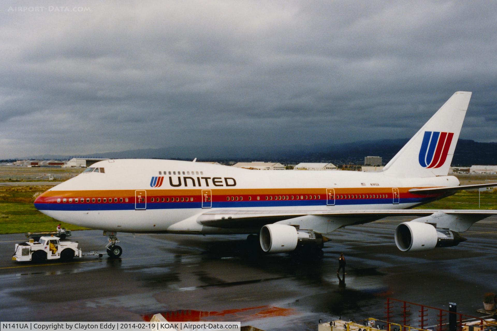 N141UA, 1976 Boeing 747SP-21 C/N 21023, Oakland Airport 1990's