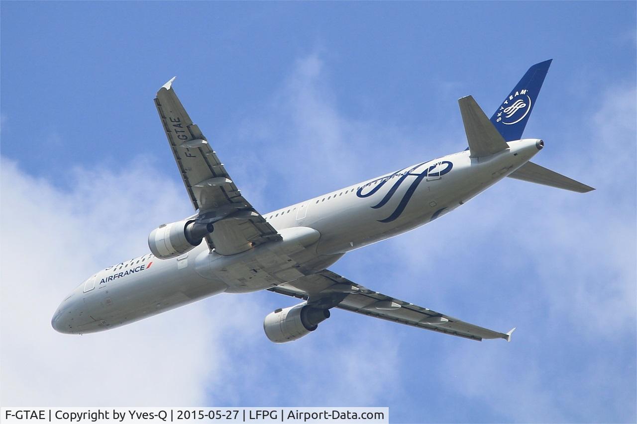 F-GTAE, 1998 Airbus A321-211 C/N 0796, Airbus A321-211, Take-off Rwy 27L, Roissy Charles De Gaulle Airport (LFPG-CDG)
