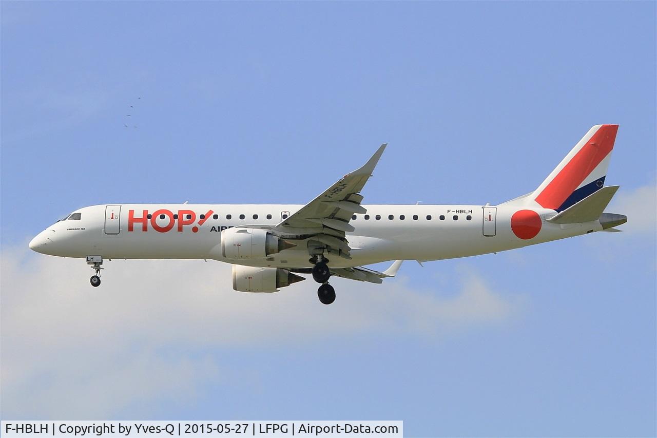 F-HBLH, 2009 Embraer 190LR (ERJ-190-100LR) C/N 19000266, Embraer ERJ-190LR, On final rwy 27R, Paris-Roissy Charles De Gaulle airport (LFPG-CDG)