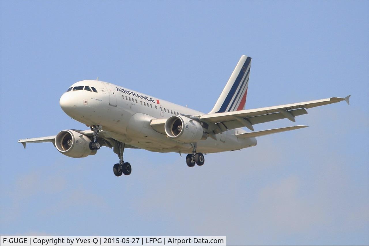 F-GUGE, 2003 Airbus A318-111 C/N 2100, Airbus A318-111, Short approach rwy 26L, Paris-Roissy Charles De Gaulle airport (LFPG-CDG)
