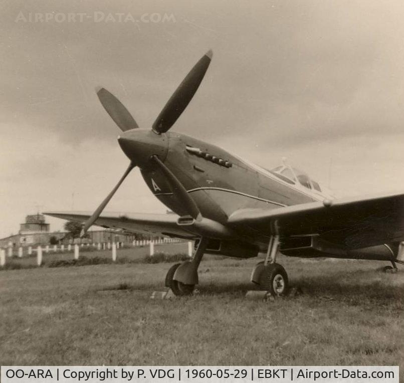 OO-ARA, 1943 Supermarine 361 Spitfire LF.IXb C/N CBAF.IX.552, At Wevelgem Airport.