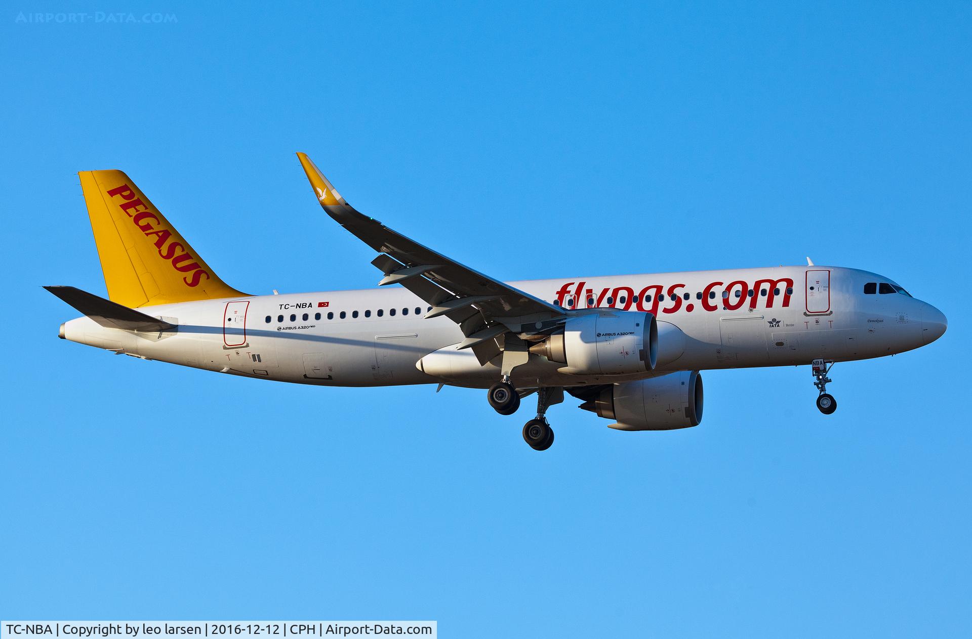 TC-NBA, 2015 Airbus A320-251NEO C/N 7140, Copenhagen 12.12.16
