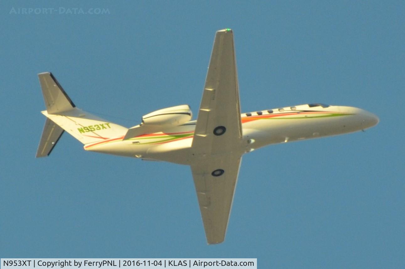 N953XT, 2016 Cessna 525B  Citation CJ3 C/N 525B0495, CJ3 departing LAS