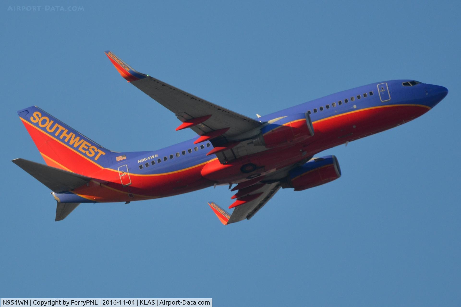 N954WN, 2010 Boeing 737-7H4 C/N 36669, Southwest B737