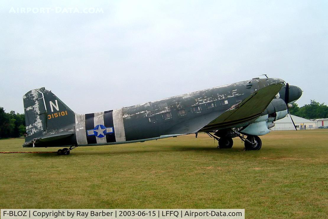 F-BLOZ, 1942 Douglas DC3C-S1C3G (C-47A-20-DK) C/N 13142, Douglas DC-3C-47A-20-DK [13142] La Ferte Alais~F 15/06/2003. Earlier markings.