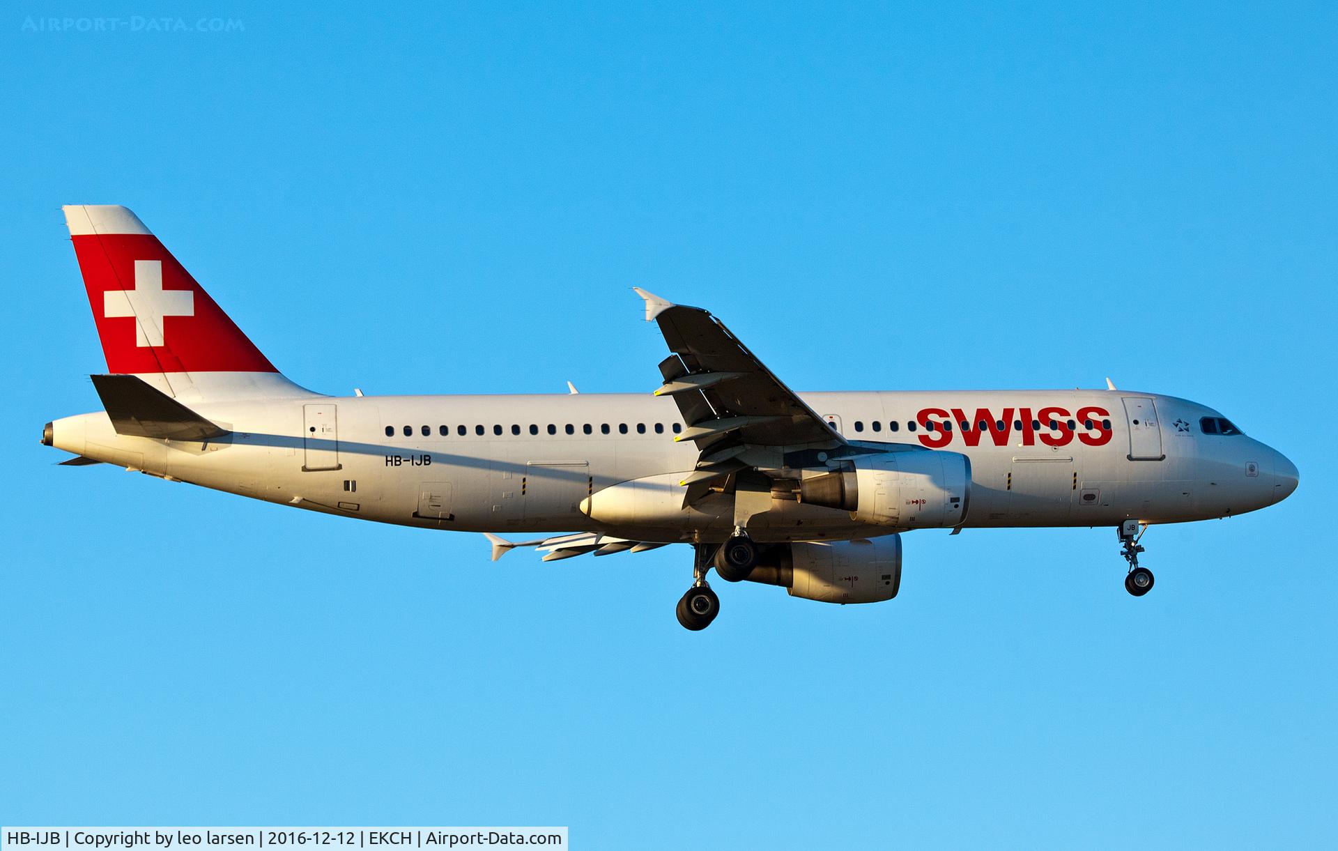 HB-IJB, 1995 Airbus A320-214 C/N 545, Copenhagen 12.12.16