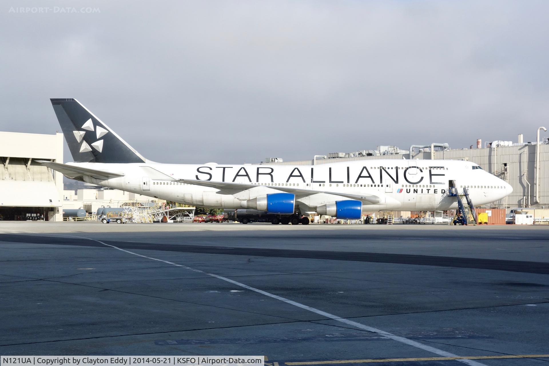 N121UA, 1999 Boeing 747-422 C/N 29167, SFO 2014