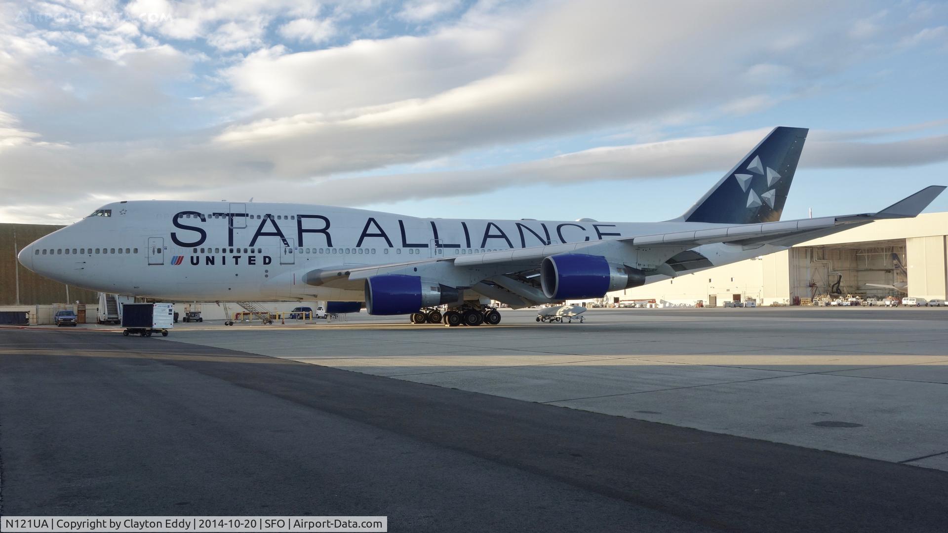 N121UA, 1999 Boeing 747-422 C/N 29167, SFO 2014