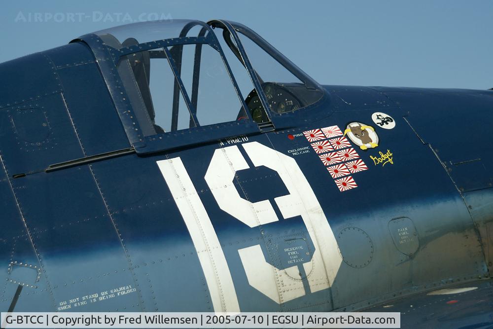 G-BTCC, 1944 Grumman F6F-5K Hellcat. C/N A-1733, 