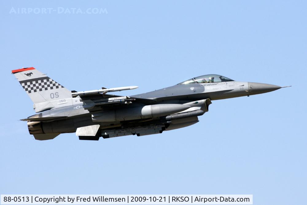 88-0513, 1988 General Dynamics F-16C Fighting Falcon C/N 1C-115, 36FS OS