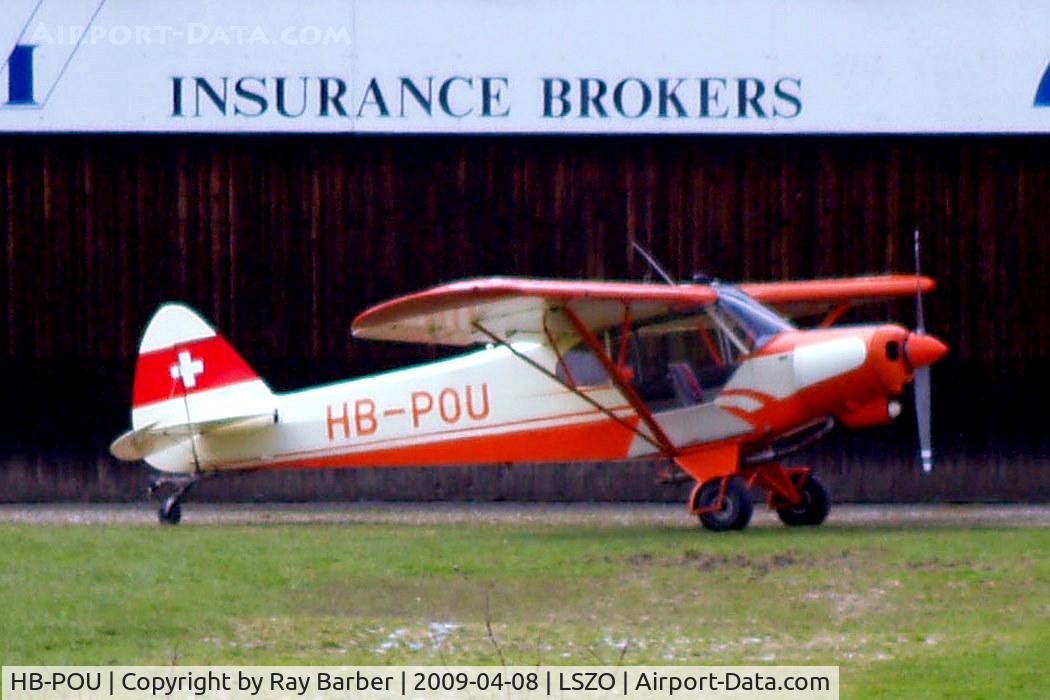 HB-POU, 1957 Piper PA-18-150 Super Cub Super Cub C/N 18-5731, Piper PA-18-180 Super Cub [18-5655] Luzern/Beromunster~HB 08/04/2009