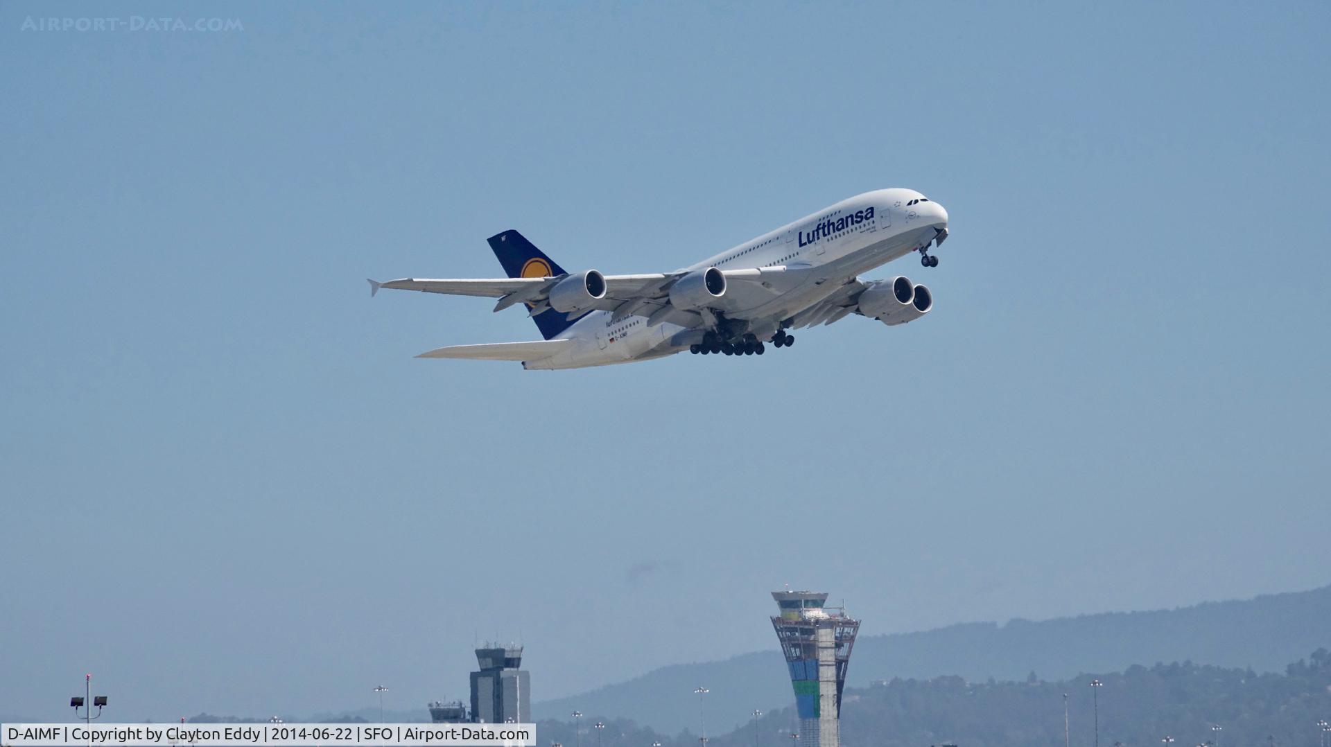 D-AIMF, 2011 Airbus A380-841 C/N 066, SFO 2014