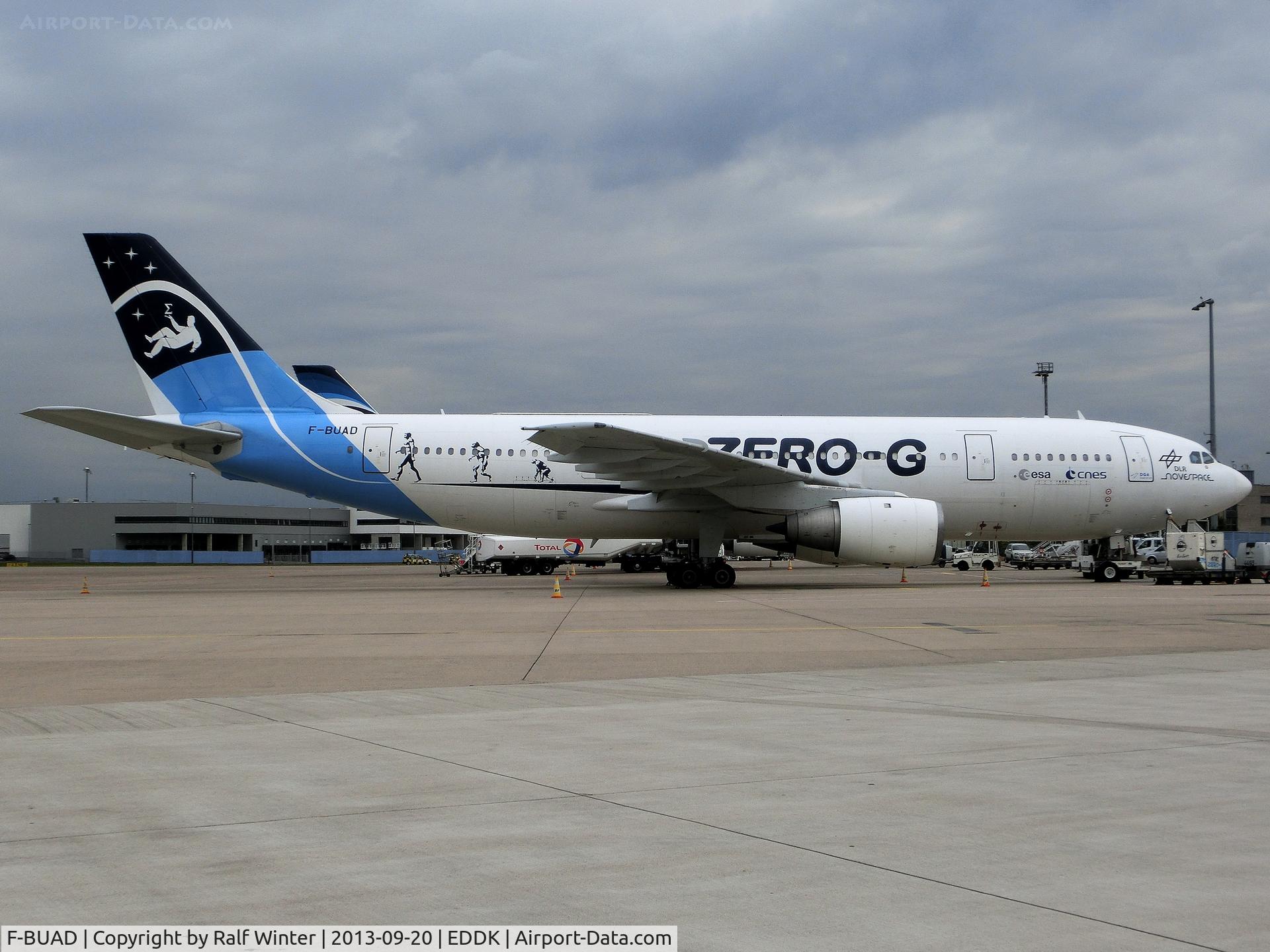 F-BUAD, 1973 Airbus A300B2-103 C/N 003, Airbus A300B2-103 - Novespce.CNES  flying Zero-G mission for ESA, stored in CGN - F-BUAD - 09.2013 - CGN