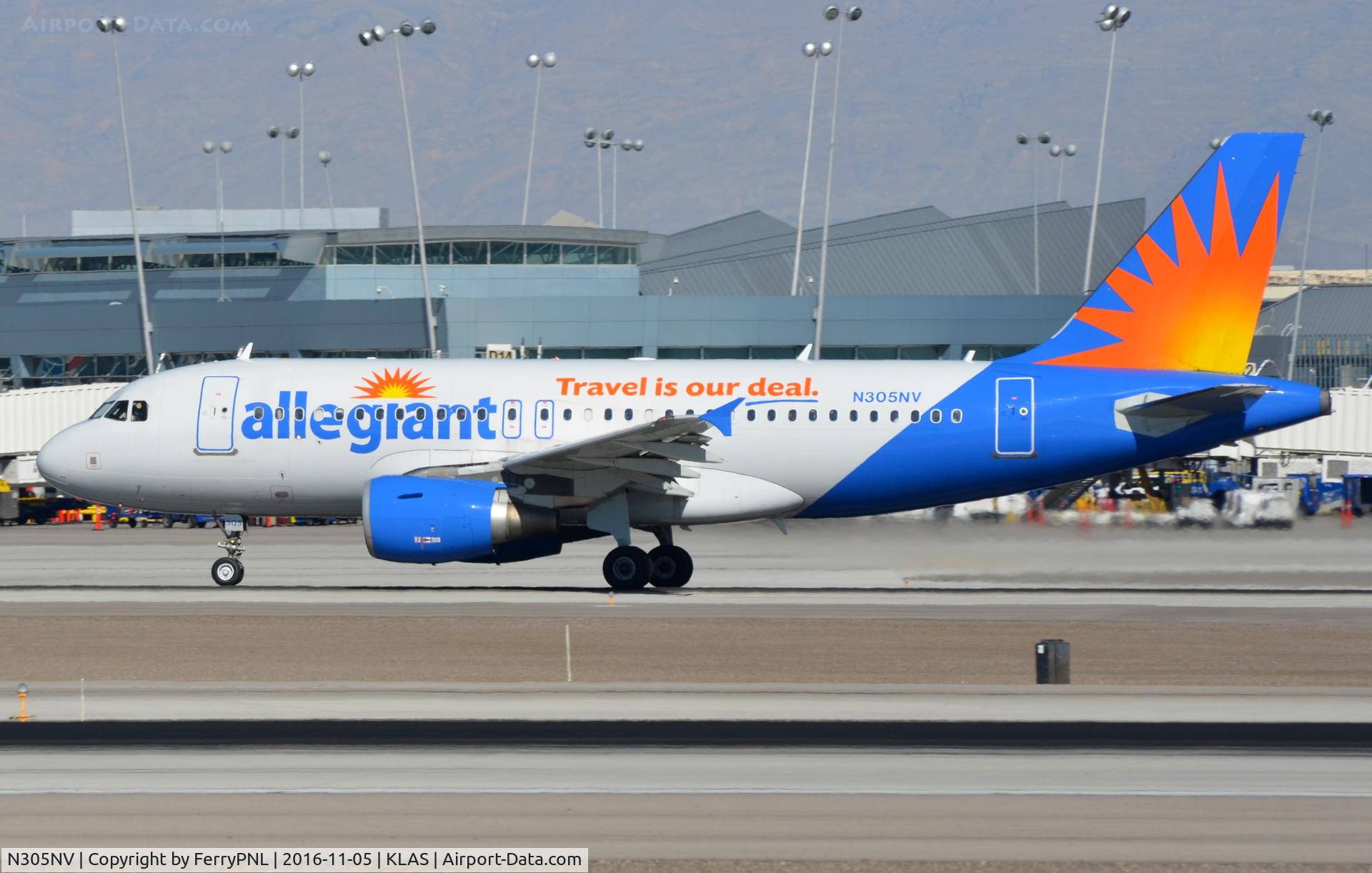 N305NV, 2005 Airbus A319-111 C/N 2398, Allegiant A319