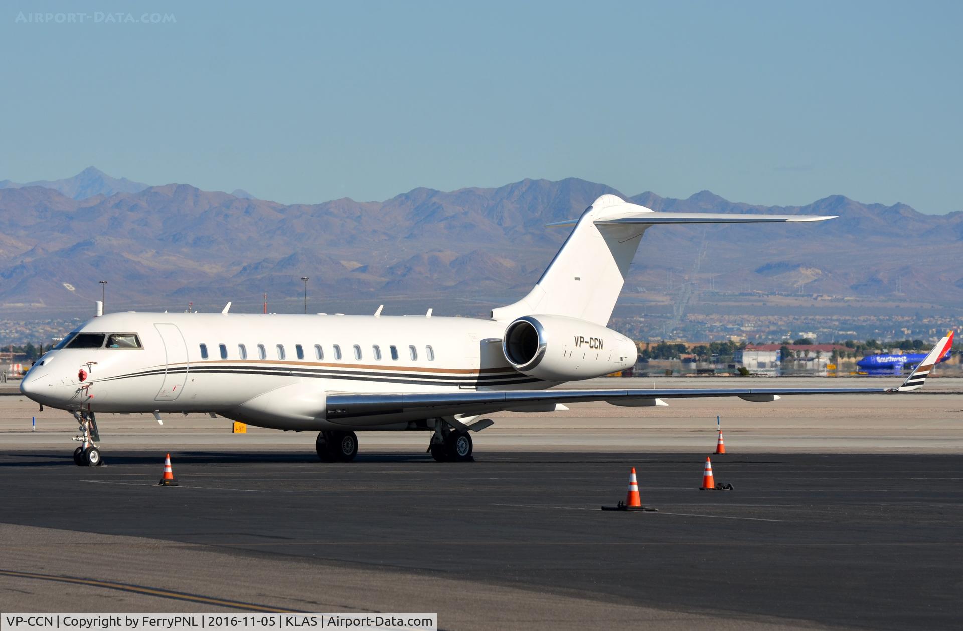 VP-CCN, 2009 Bombardier BD-700-1A10 Global Express XRS C/N 9362, Hong Kong based Global Express in LAS
