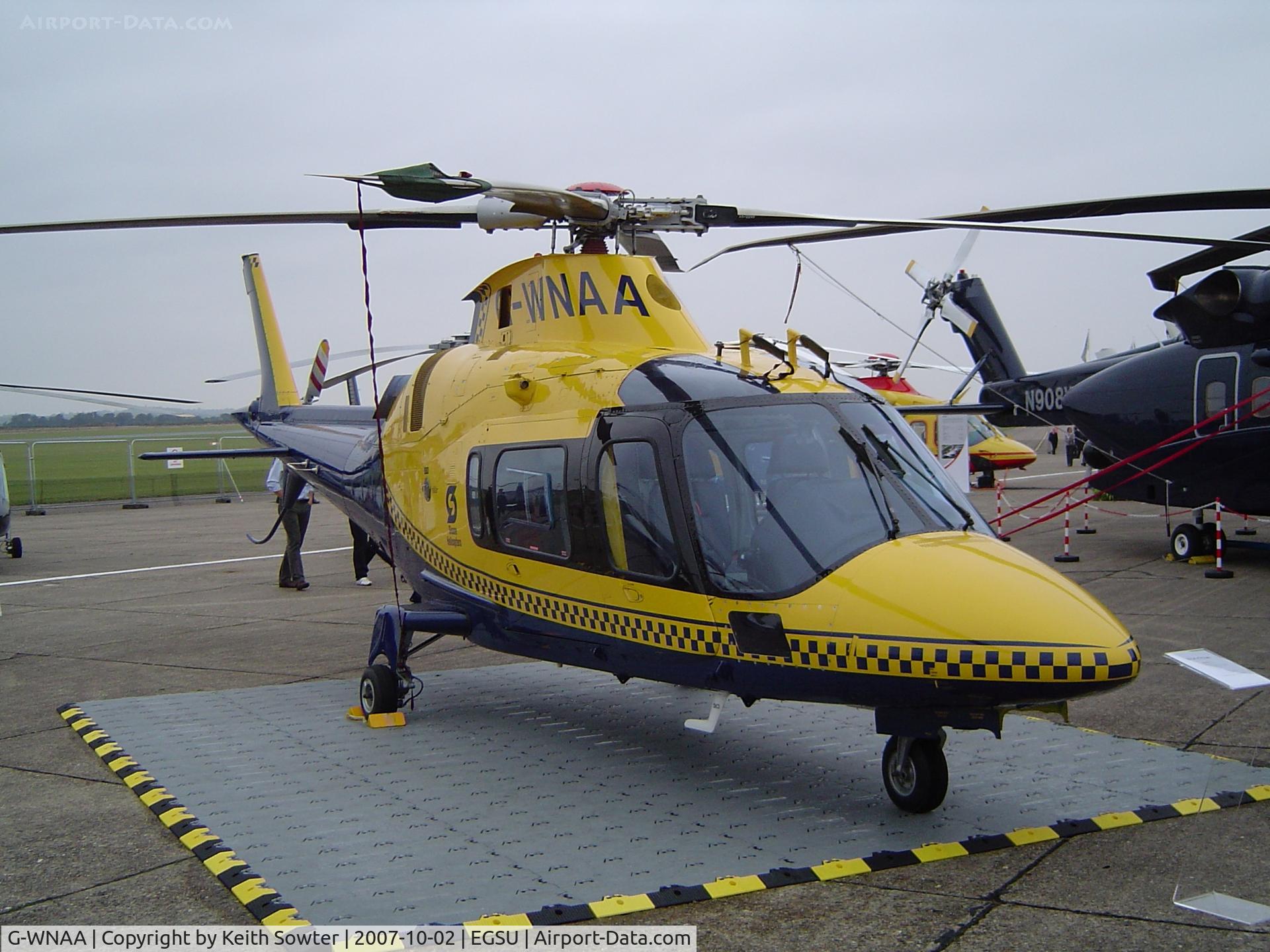 G-WNAA, 2000 Agusta A-109E Power C/N 11090, Helitech Exibition