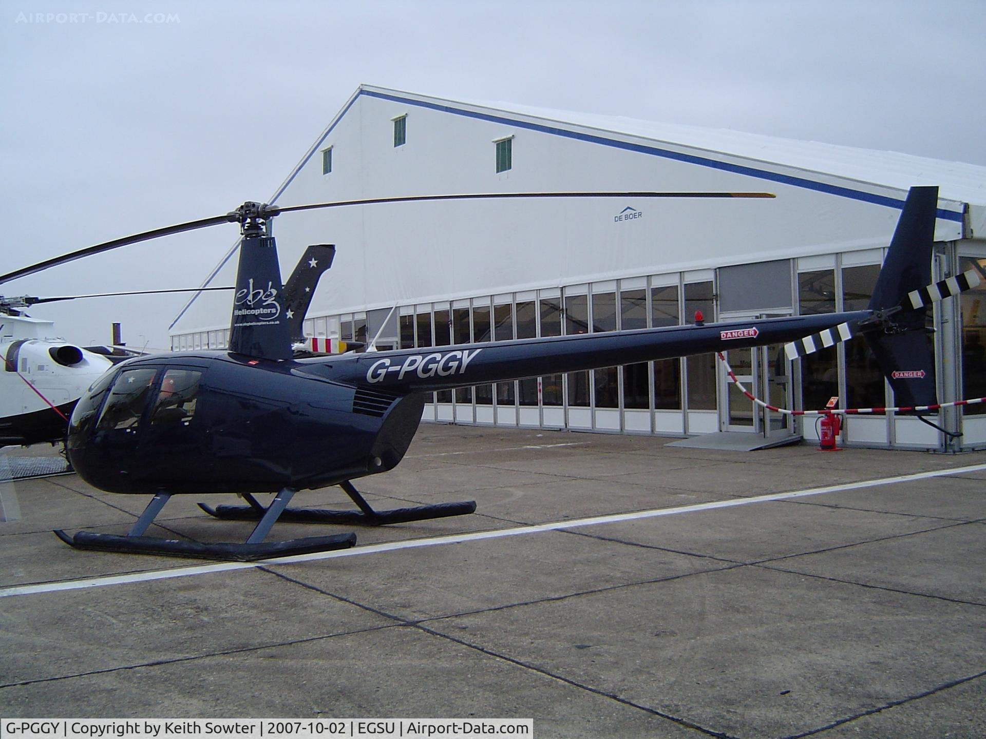 G-PGGY, 2006 Robinson R44 Clipper II C/N 11115, Helitech Exibition