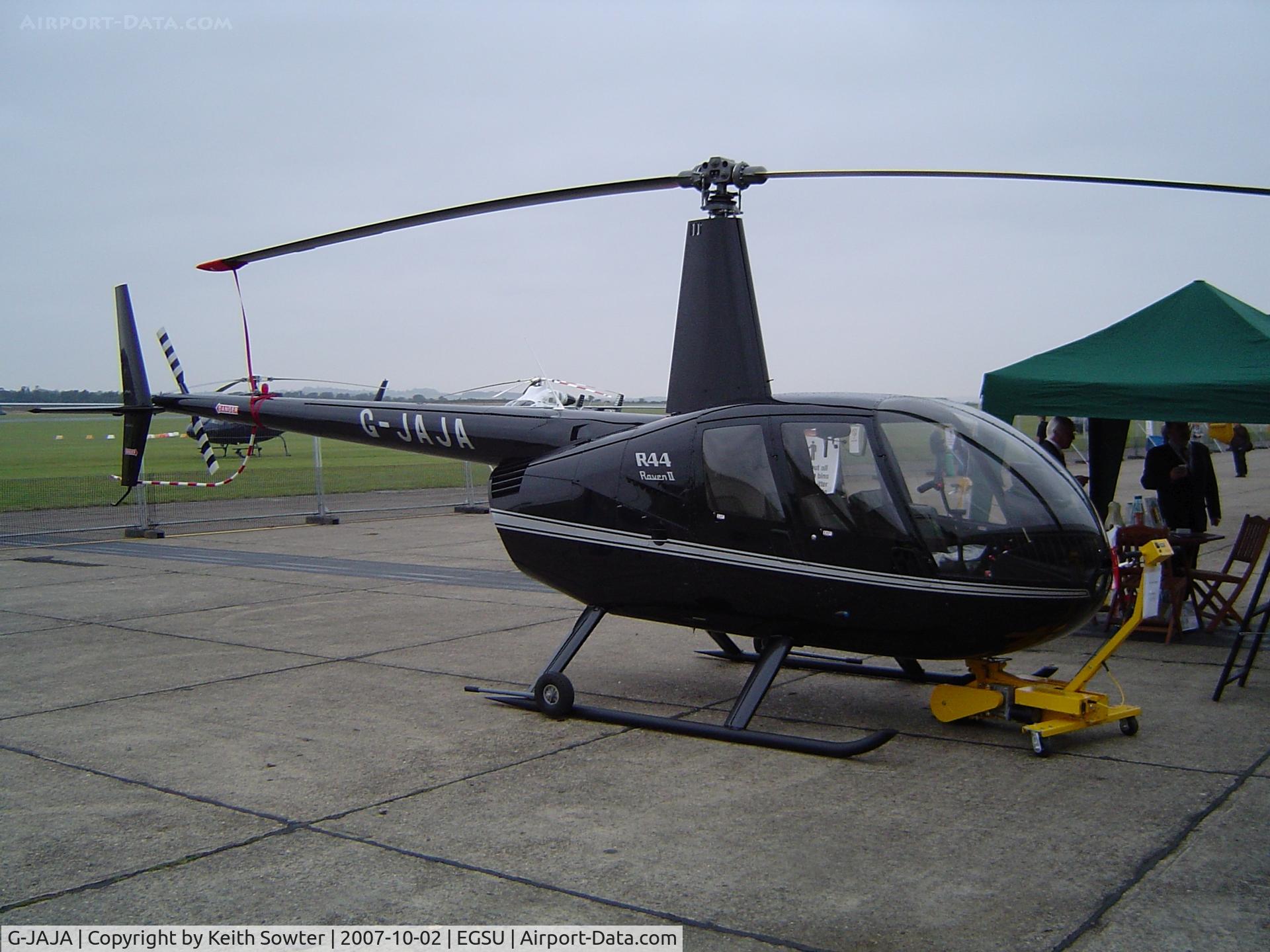 G-JAJA, 2007 Robinson R44 Raven II C/N 11691, Helitech Exibition