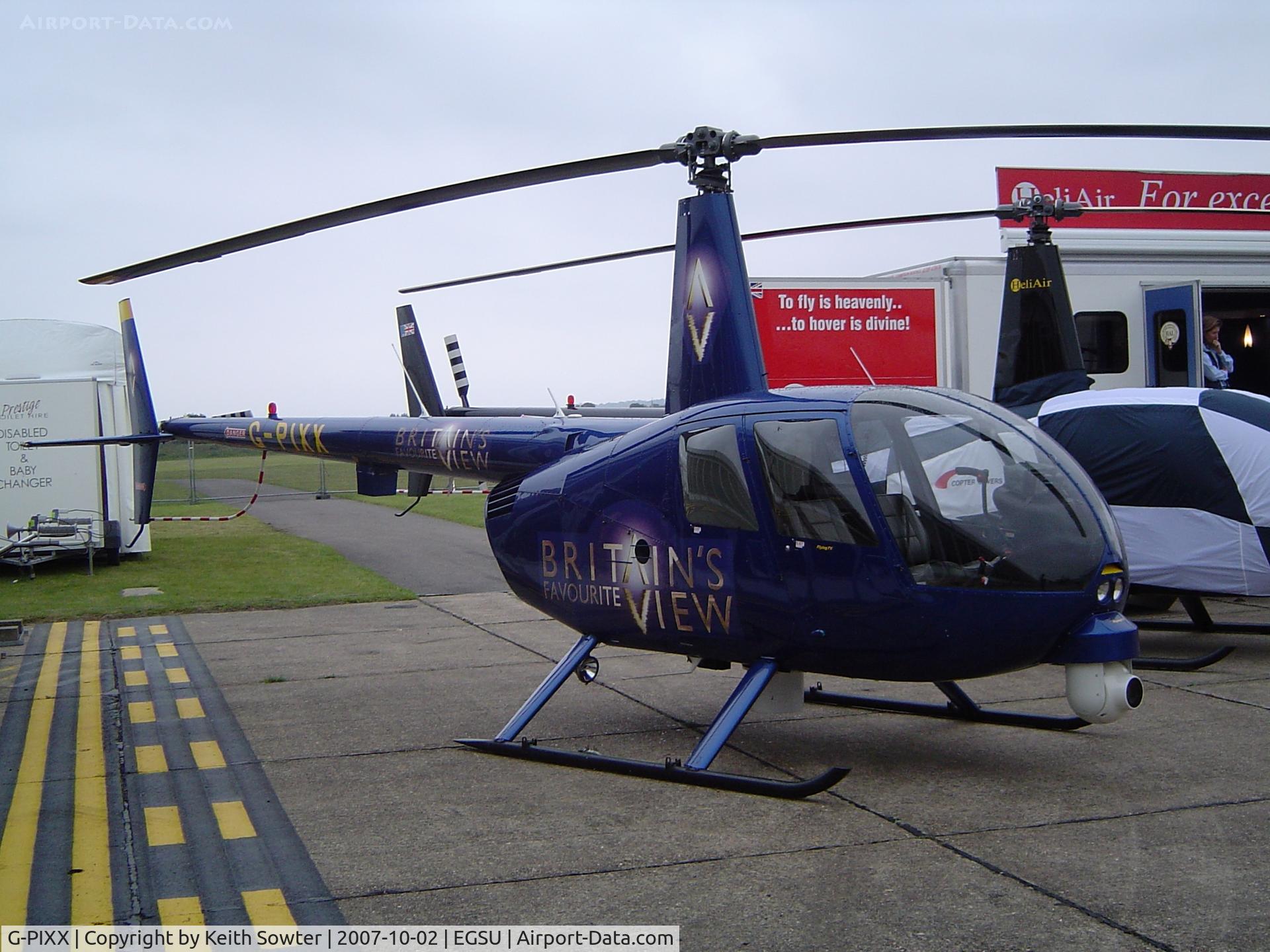 G-PIXX, 2004 Robinson R44 Raven II C/N 10263, Helitech Exibition
