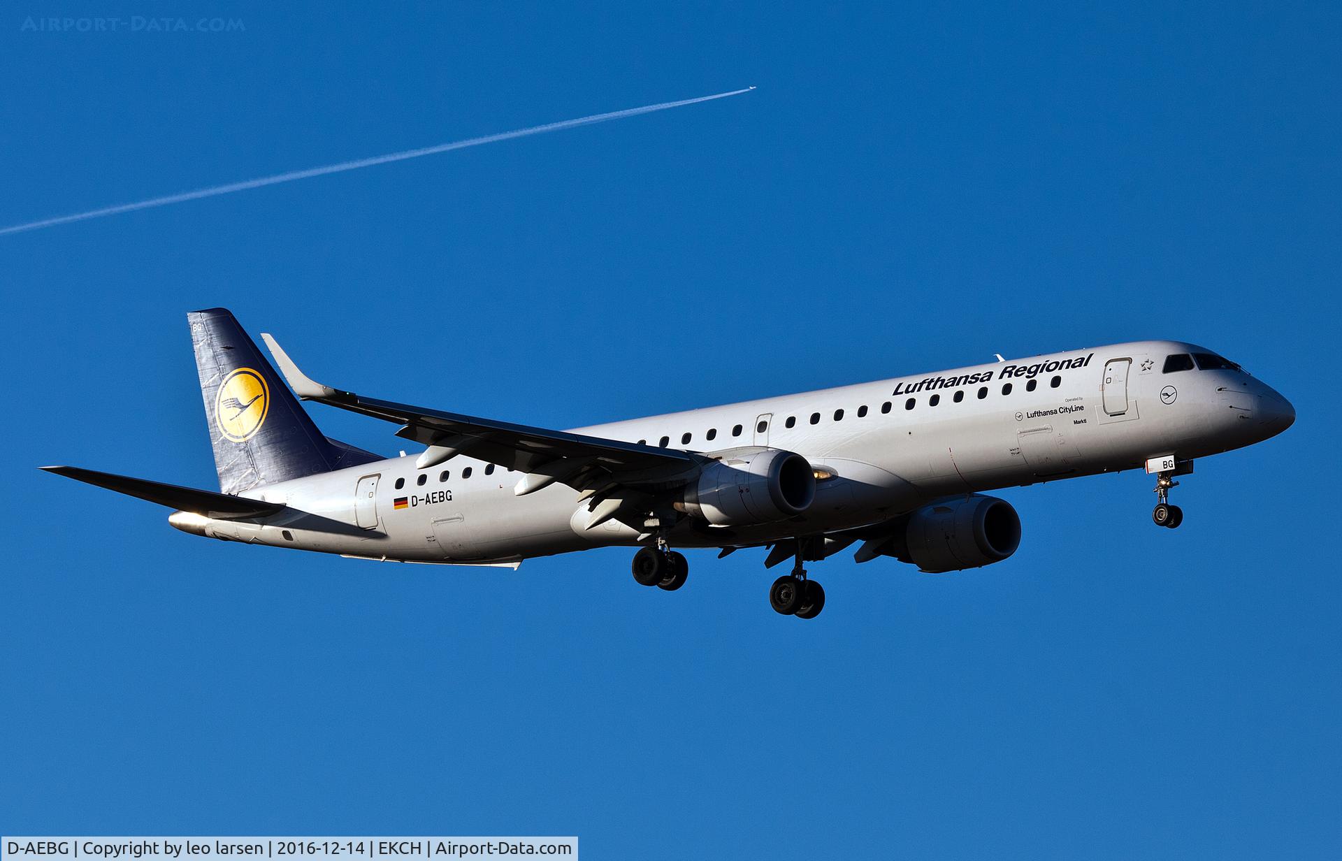 D-AEBG, 2011 Embraer 195LR (ERJ-190-200LR) C/N 19000423, Copenhagen 14.12.16 app to R-04L