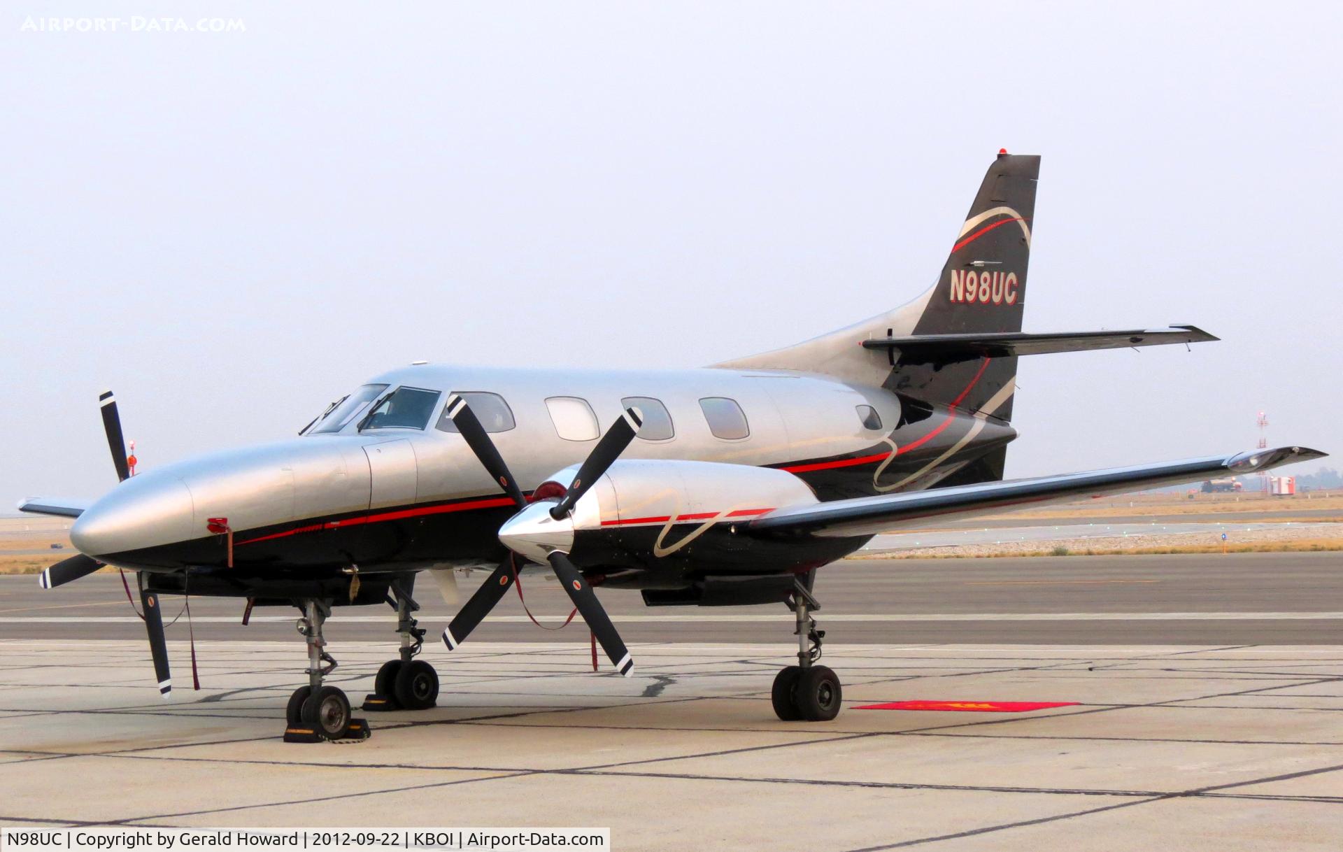 N98UC, 1980 Swearingen SA-226T(B) Merlin IIIB C/N T-378, Parked on western ramp.