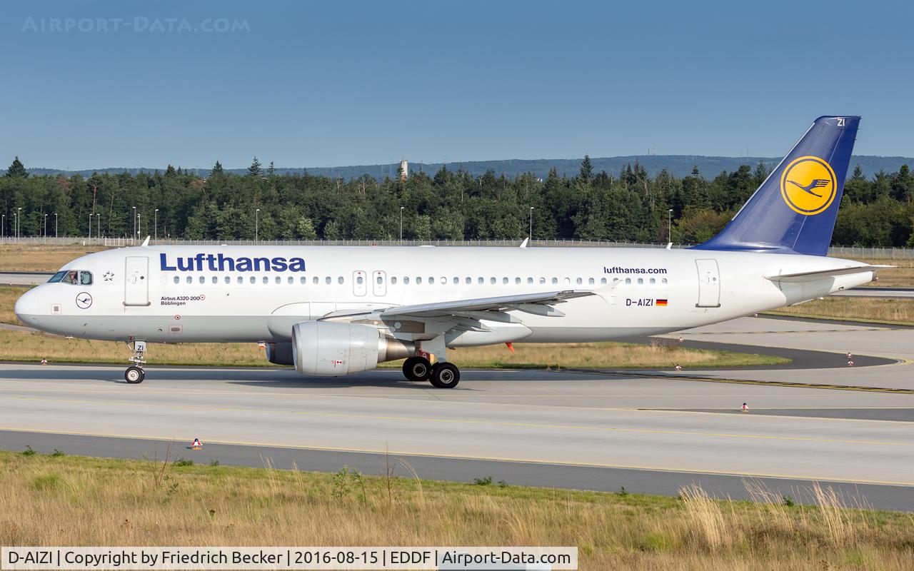 D-AIZI, 2010 Airbus A320-214 C/N 4398, taxying to the gate